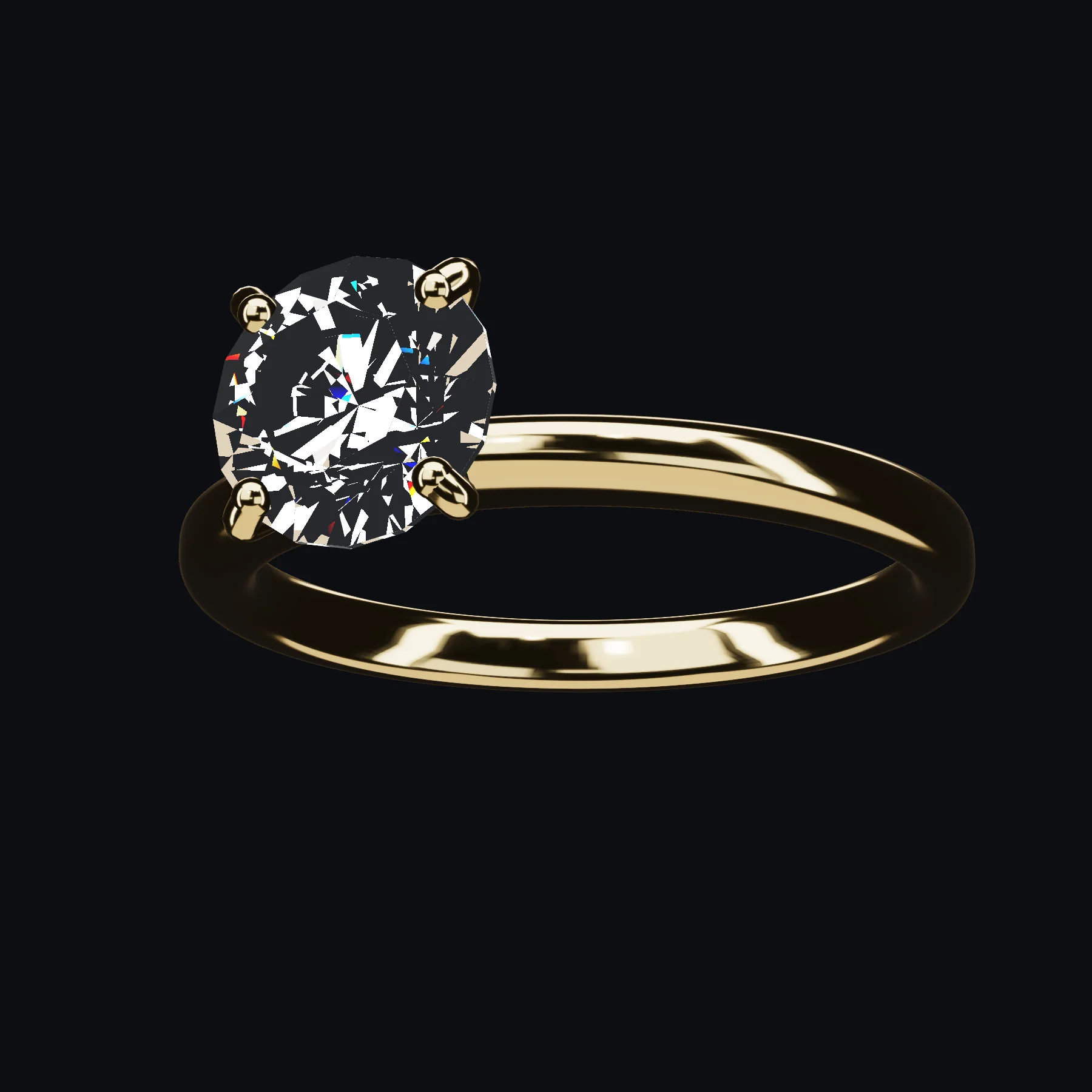 The Orbite seen from above, its stone catching light within four claws.